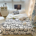 New style milk velvet simple bunny print blanket